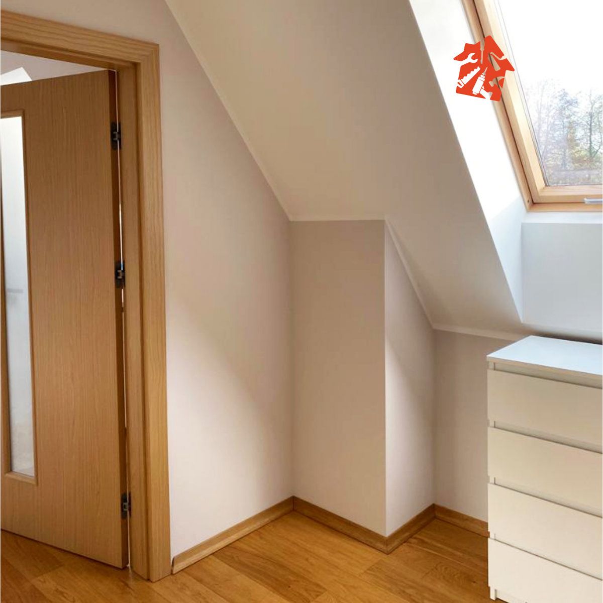 Pomieszczenie ze skosami