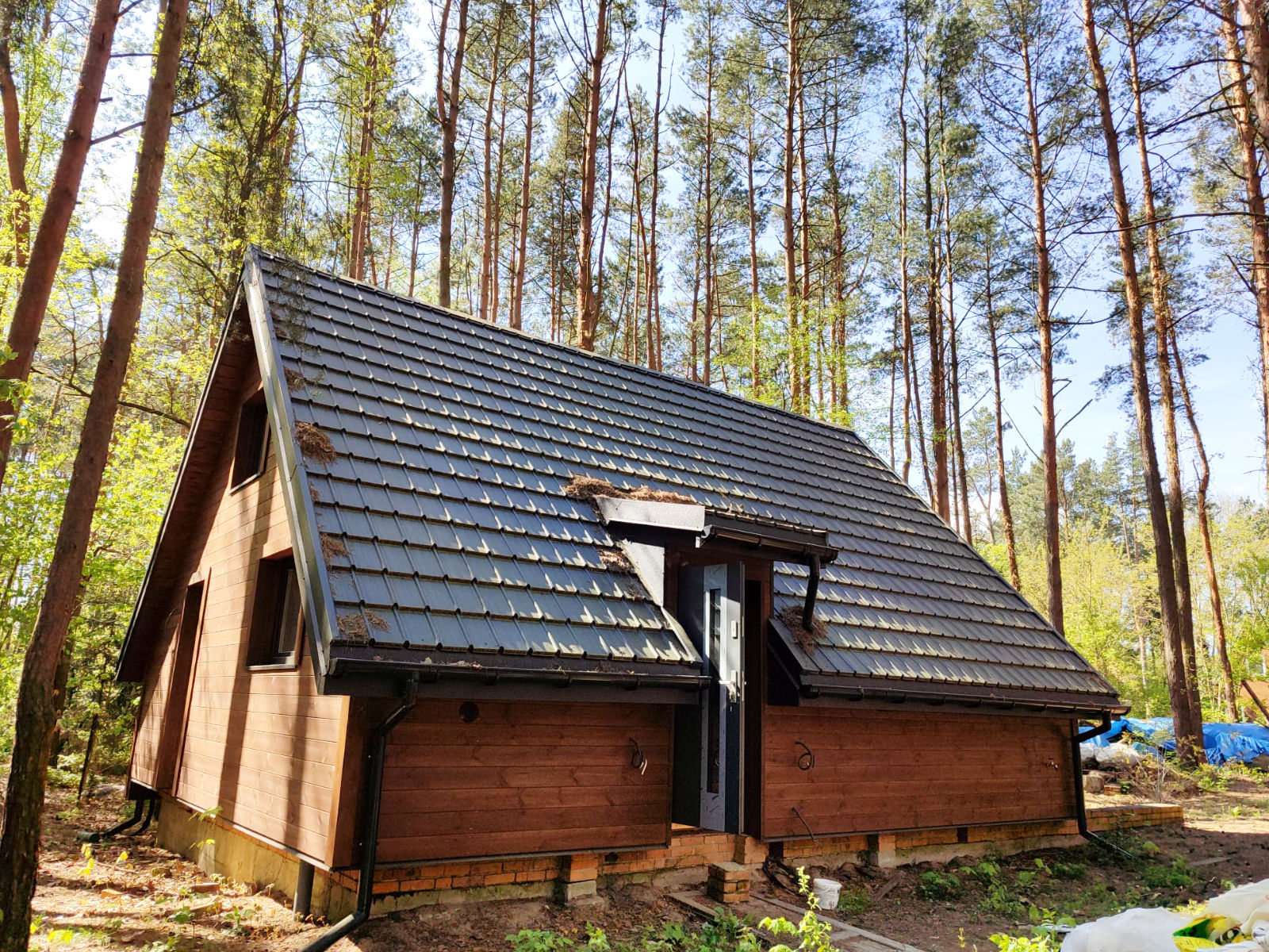 Wykańczamy mały drewniany domek